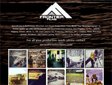 Tablet Screenshot of frontierfilms.com